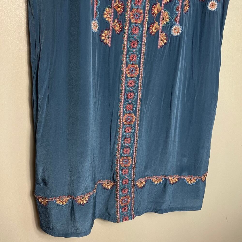 Sundance Garden Melody Beaded Embroidered Bohowestern Dress PS Petite Small - Picture 6 of 12